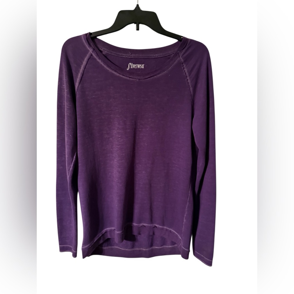 Silverwear Jeans Deep Purple Long Sleeve Tee size medium